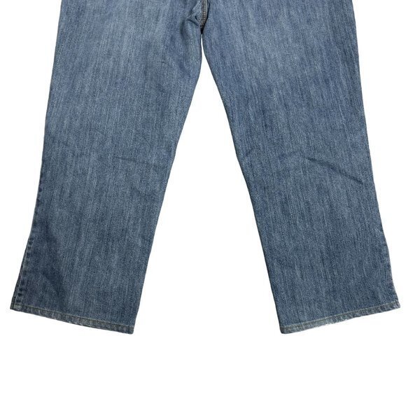 Carhartt Men's Size 40 x 30 Blue Straight Leg Relaxed Fit Jeans - Picture 8 of 9